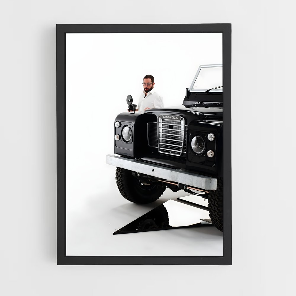 Poster Nocturne en Berline – affiche Land Rover (vue 2)